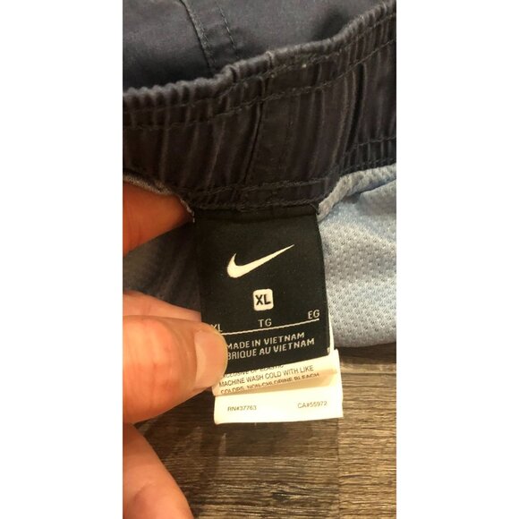 Nike Lined Briefed Swim Swimming Trunks Mens XL Gray & Yellow - Picture 3 of 5